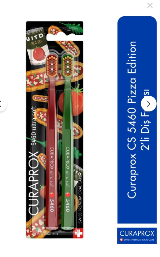 Curaprox CS 5460 Pizza Edition 2'li Diş Fırçası