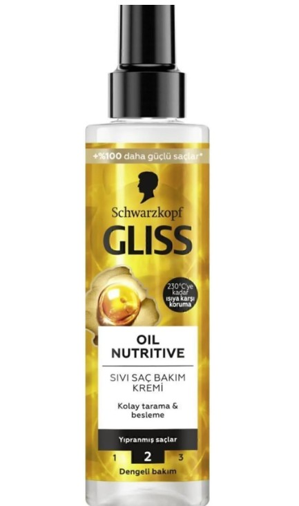 Gliss Sıvı Saç Kremi 200 Ml Oil Nutritive