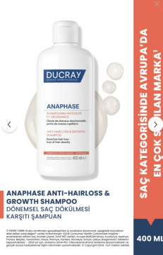 Ducray Anaphase Reactive Saç Dökülmesi Karşıtı Şampuan 400 ml